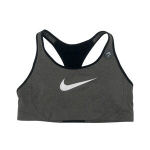 NWT Nike Gray Medium Support Non Padded Sports Bra Size Medium